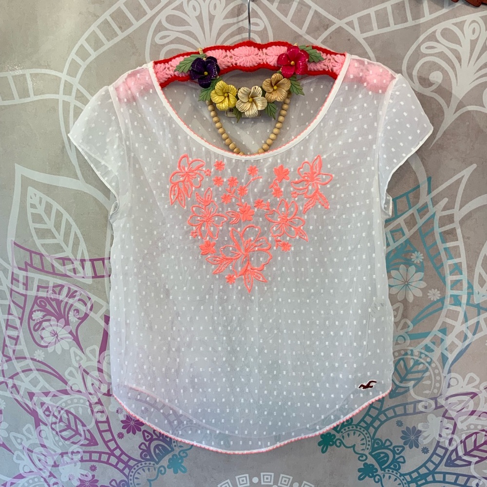 Hollister Sheer Tropic Top